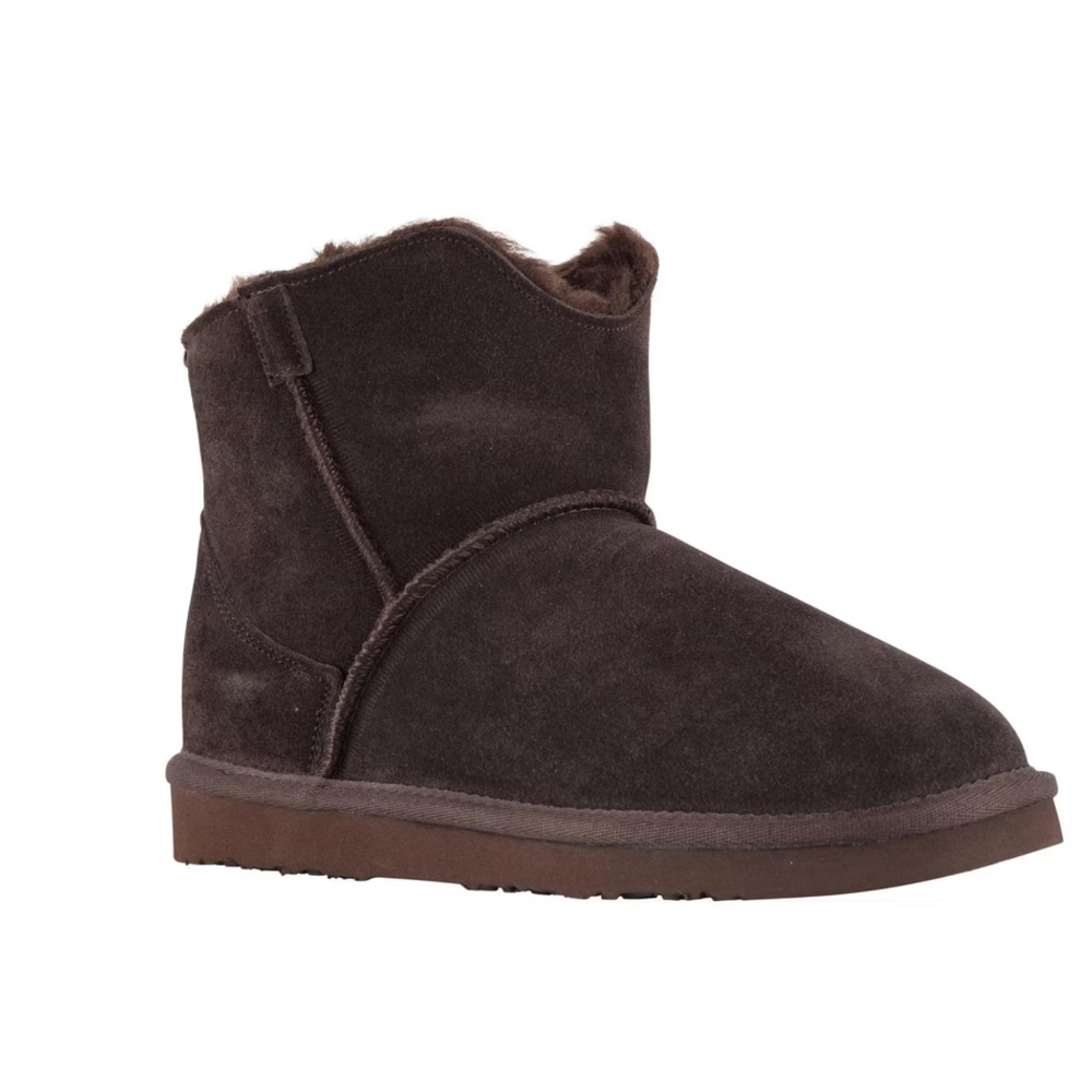Lamo Womens Bellona II Suede Faux Fur Lined Ankle Boots Brown 8 Medium (B,M)
